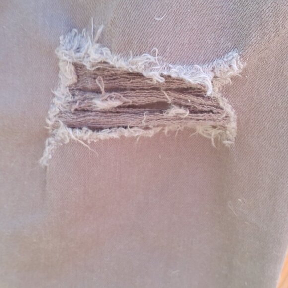 GAP Girlfriend Green Denim Distressed Jeans Women's size 30 - Picture 7 of 8